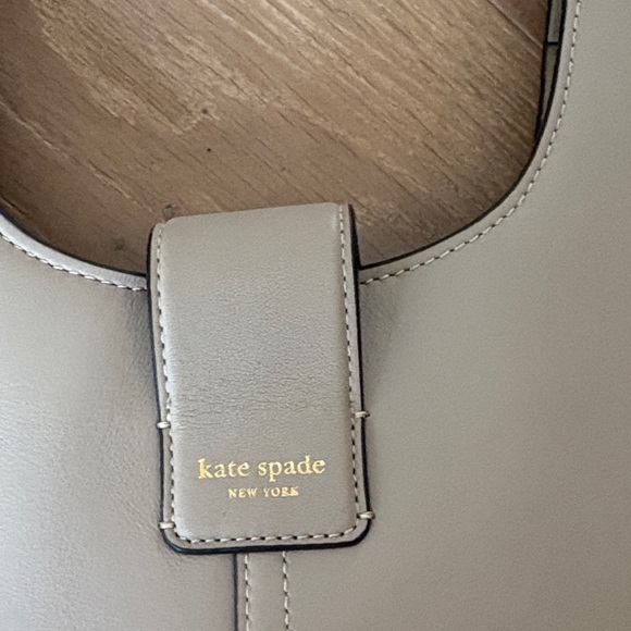 Kate Spade Taupe Leather Shoulder Bag - Picture 2 of 10